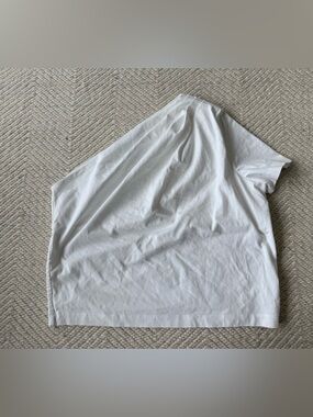 Gauge81 TARTU WHITE – ONE SHOULDER COTTON T-SHIRT sz S